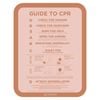 Stylish Pool CPR Sign Rust & Pink Slim