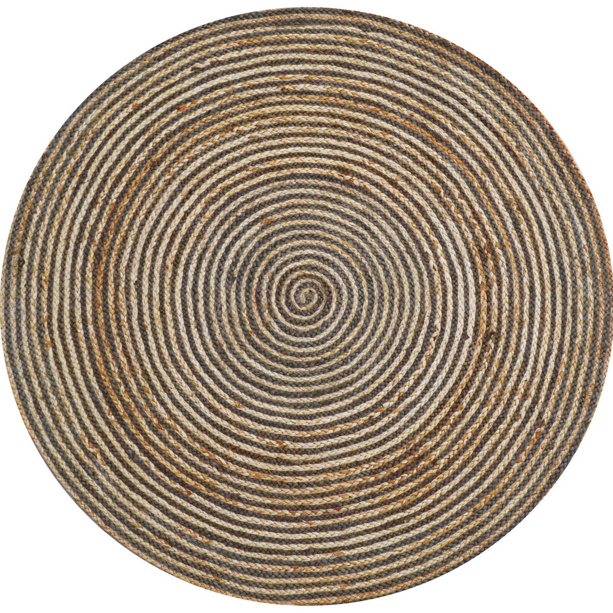 Handwoven Round Jute Rug-Spiral 6009-Natural/Heena-120x120cm - Bunnings ...