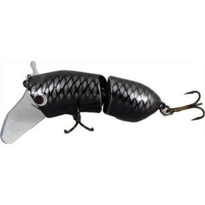 Taylor Made Wollaper Jointed 100mm Surface Walker Fishing Lure 10 Black Scale