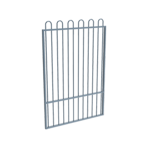 ProtectorAl 0800 - 1200 mm W x 1800 mm H Deep Ocean Aluminium Pool Gate Loop Top with Mid Rail
