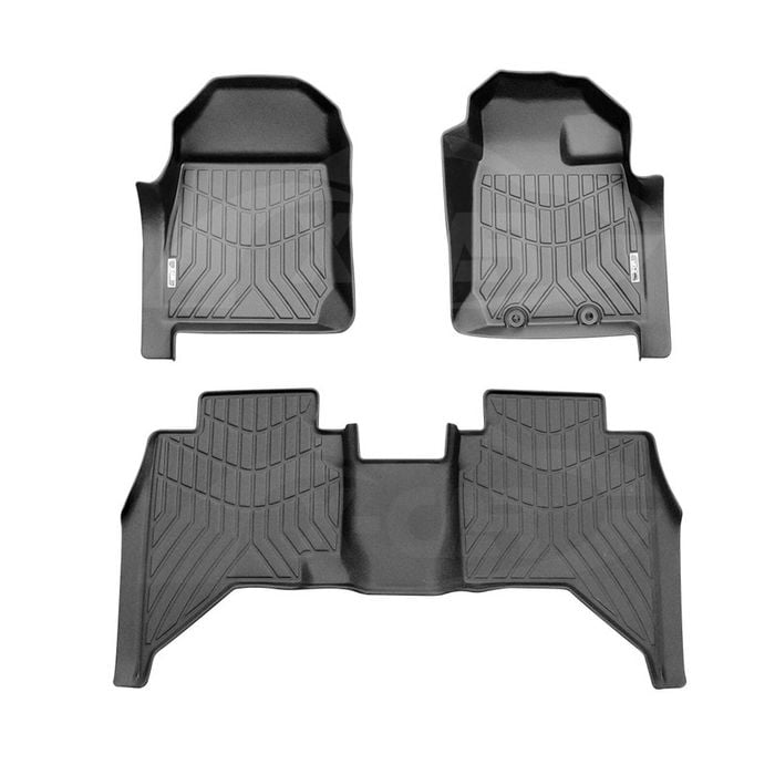 3D All-Weather Floor Mats for ISUZU D-MAX DMAX Dual Cab 2020-Onwards Customized Car Floor Linerst