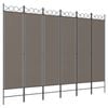 vidaXL 6-Panel Room Divider Anthracite Fabric Privacy Screen Separator Folding