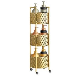 SOGA 3 Tier Bathroom Shelf with Wheels