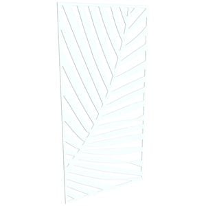 ProtectorAl 300-1200w x 1201-2400h Gloss White/Satin White Palm Unframed Composite Deco Panel