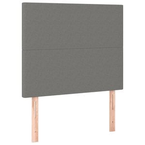 vidaXL Headboards Bedroom Furniture Bed Header 2 pcs Dark Grey 100 cm Fabric