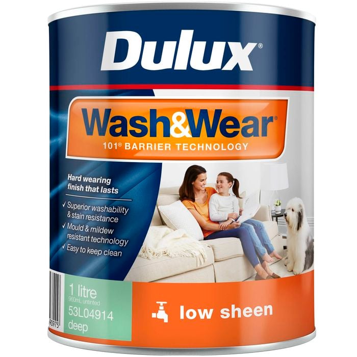 Dulux Wash&Wear Deep Low Sheen Interior Paint - 1L