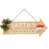 Colours Of Christmas Deluxe 48x19.5cm Xmas Wooden Arrow Sign - Assorted