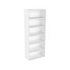Lugna 1536 x 600 x 280mm White 5 Shelf Storage Cabinet