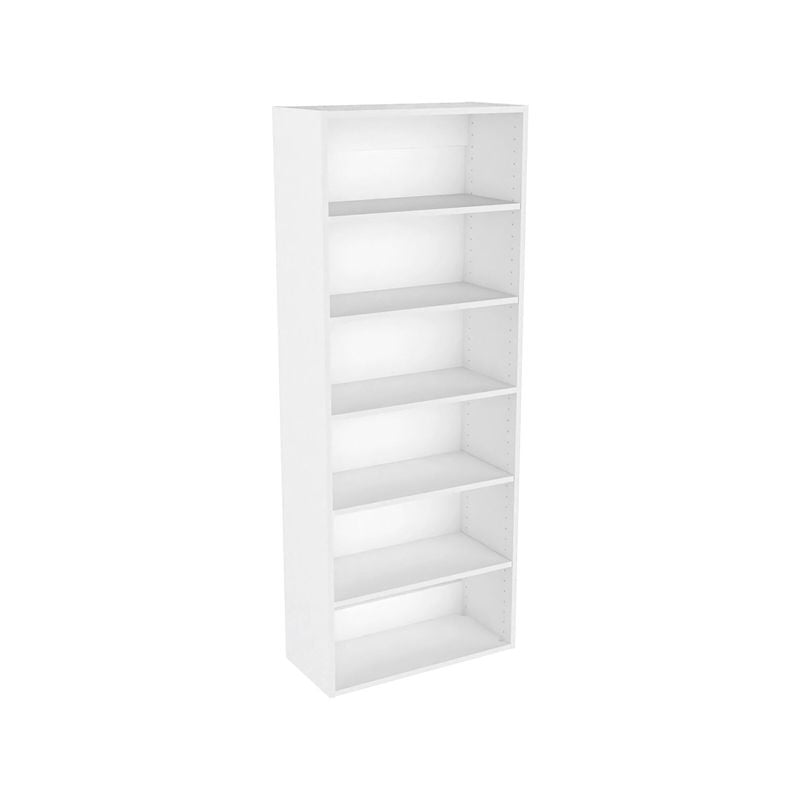 Lugna 1536 x 600 x 280mm White 5 Shelf Storage Cabinet