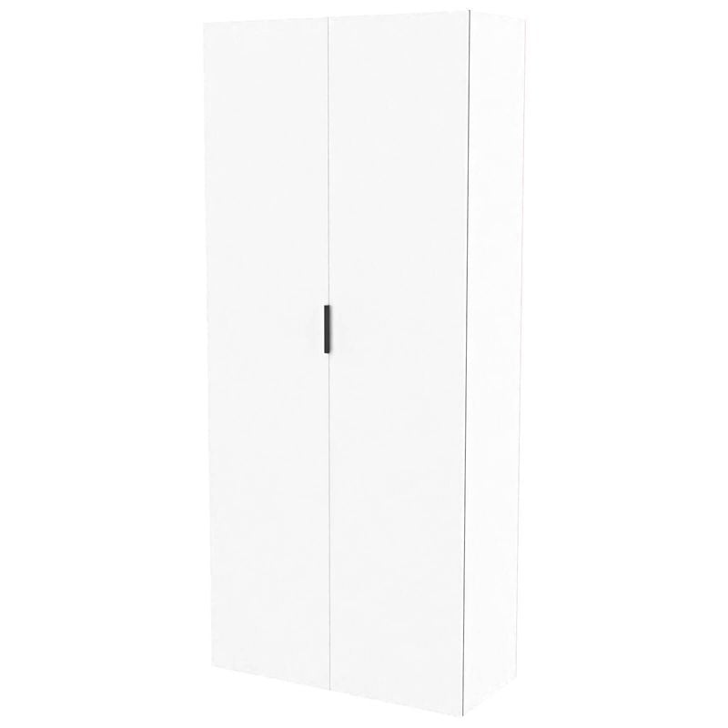 Lugna 2048 x 900 x 280mm White 5 Shelf 2 Drawer Storage Unit