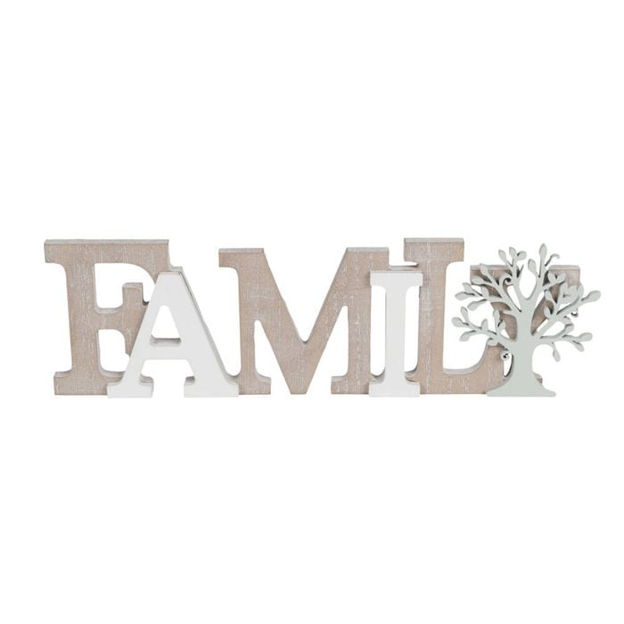 Maine And Crawford Home Decor Family Tree Standing Plaque 33x10x2cm