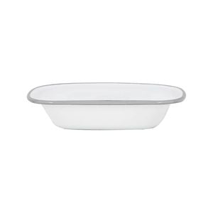 Argon Tableware White Enamel Pie Dish - 20cm