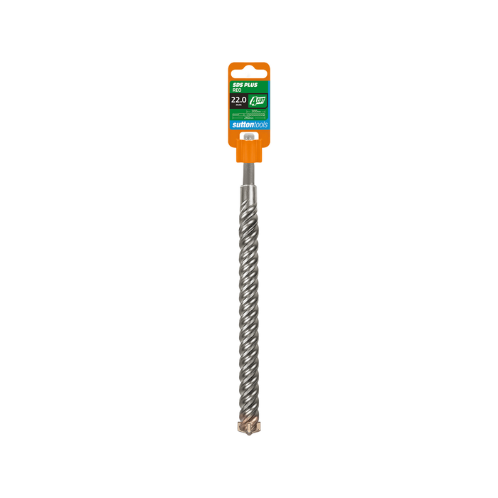 Sutton Tools 22 x 460mm 4 Cut SDS Plus Masonry Drill Bit