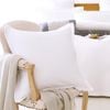 CottonMore 2pcs of 100% Cotton White Waffle European Cushion Covers 65x65cm