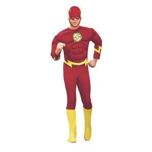 Dc Comics The Flash Comic Book Mens Dress Up Character Theme Costume Size M