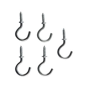 Everhang 10mm Zinc Plated Cup Hook - 5 Pack