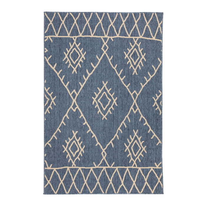Fab Habitat 200x300cm Blue Agatti Polypropylene Outdoor Rug