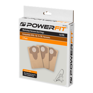 Powerfit 20L Dust Bag - 3 Pack