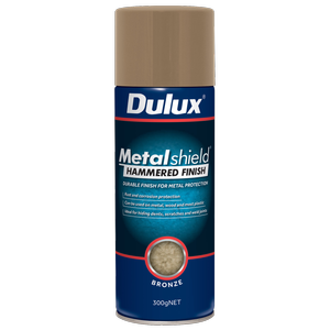 Dulux 300g Metalshield Hammered Finish Spray Paint Bronze