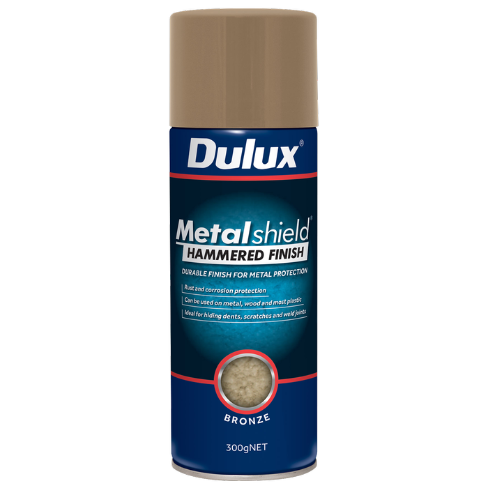 Dulux 300g Metalshield Hammered Finish Spray Paint Bronze