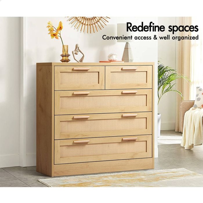 ALFORDSON 5 Chest of Drawers Rattan - Bunnings Australia ALFORDSON 5 Chest of Drawers Rattan - Bunnings Australia