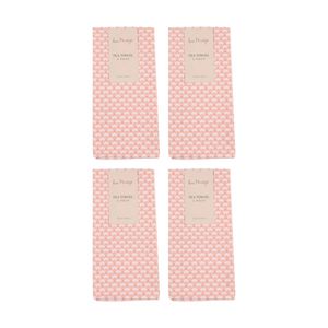 4x 2pc Bas Phillips Printed Linen Looks Tea Towel Set Cotton Daisy