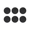 Round Drinks Tray Plastic Non Slip Waiter Serving Drinks Food - 28cm - Pack Of 6