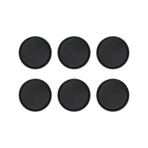 Round Drinks Tray Plastic Non Slip Waiter Serving Drinks Food - 28cm - Pack Of 6