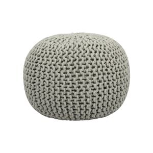 Braided Ottoman Pouffe - Braided Ottoman Sage Green