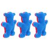 3x Paws & Claws Teddy Bear Plush/Soft Dog/Pet Toy Clip Strip 20x12cm Assorted