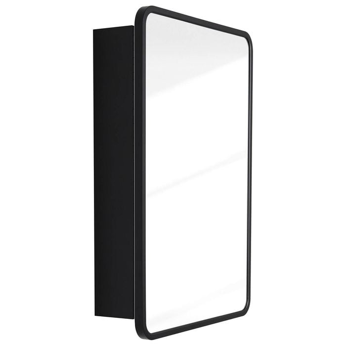 CIBO Black Metallo Shaving Cabinet