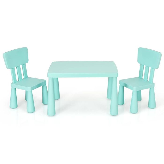 Costway Kids Table and Chair Set - Green