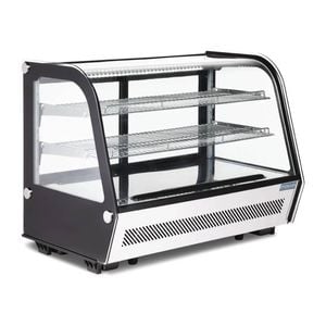 Polar G-series Energy Efficient Countertop Food Display Fridge Black - 160ltr - Gp291-a