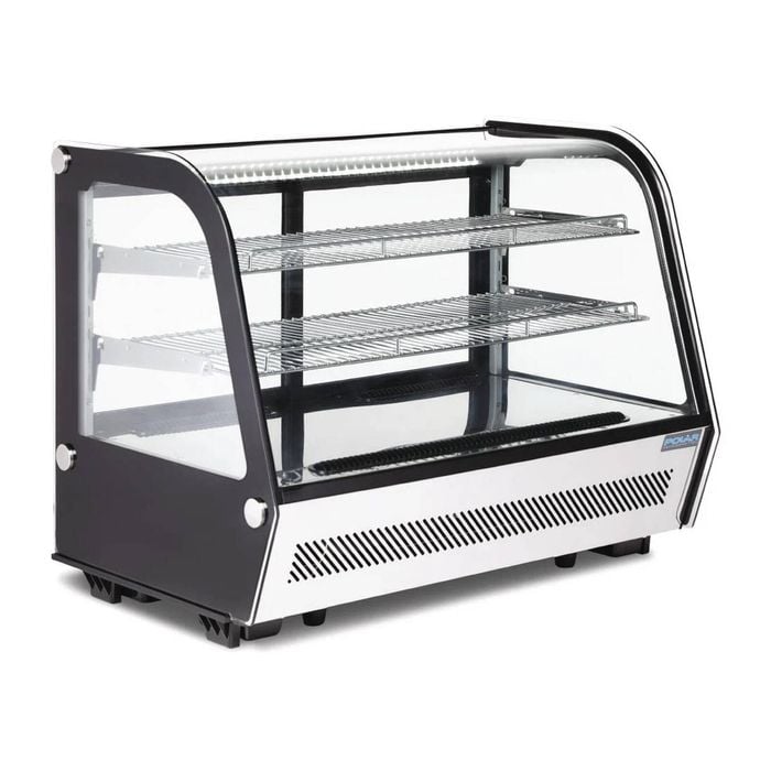 Polar G-series Energy Efficient Countertop Food Display Fridge Black - 160ltr - Gp291-a