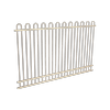 ProtectorAl 1201 - 2399 x 1500mm Primrose Aluminium Loop Top Pool Fence Panel With Mid Rail