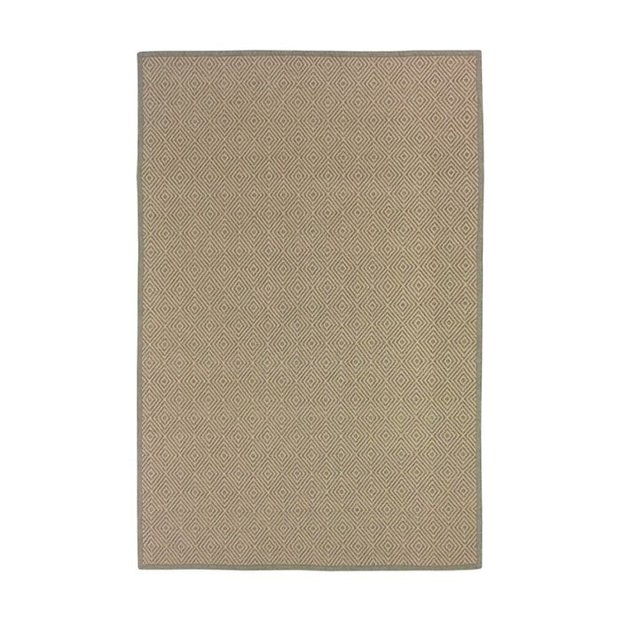 Colorscope seasons diamond contemporary indoor rug natural/khaki 250x350cm