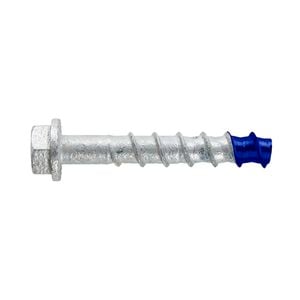 DeWALT 6 x 80mm Blue Tip Galvanised Hex Screw Bolt - 4 Pack