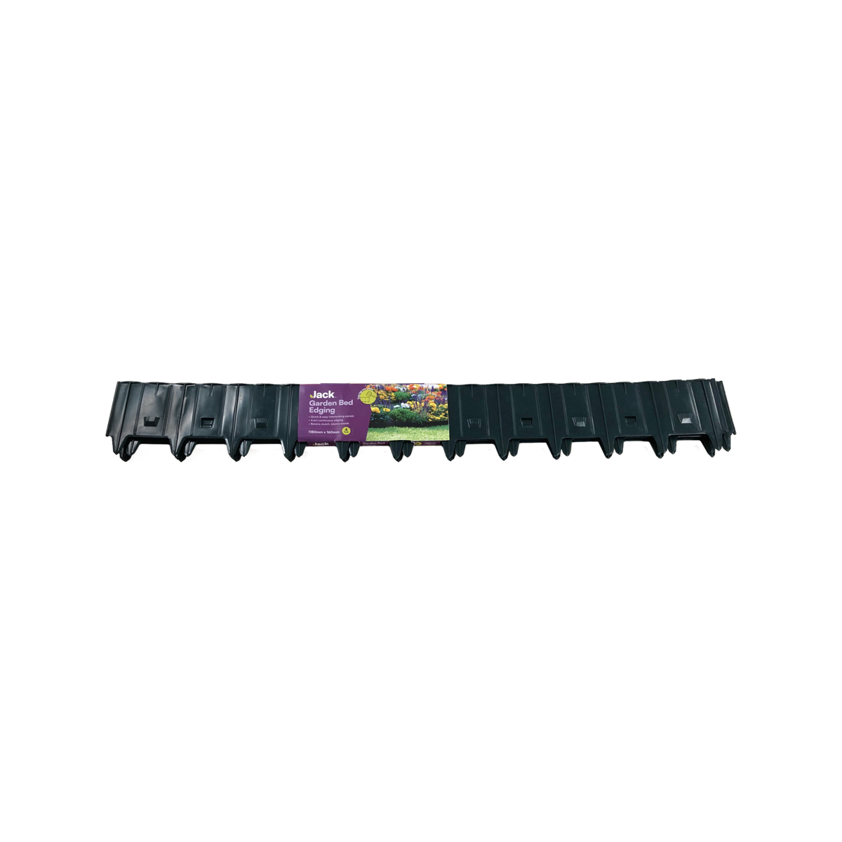Jack 115 x 16cm Black Garden Edging - 4 Pack - Bunnings Australia