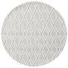 Contemporary Handwoven Wool Rug-Luxury 6408-Ivory Silver-150x150cm