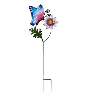 60cm Blue Butterfly Garden Stake Decoration