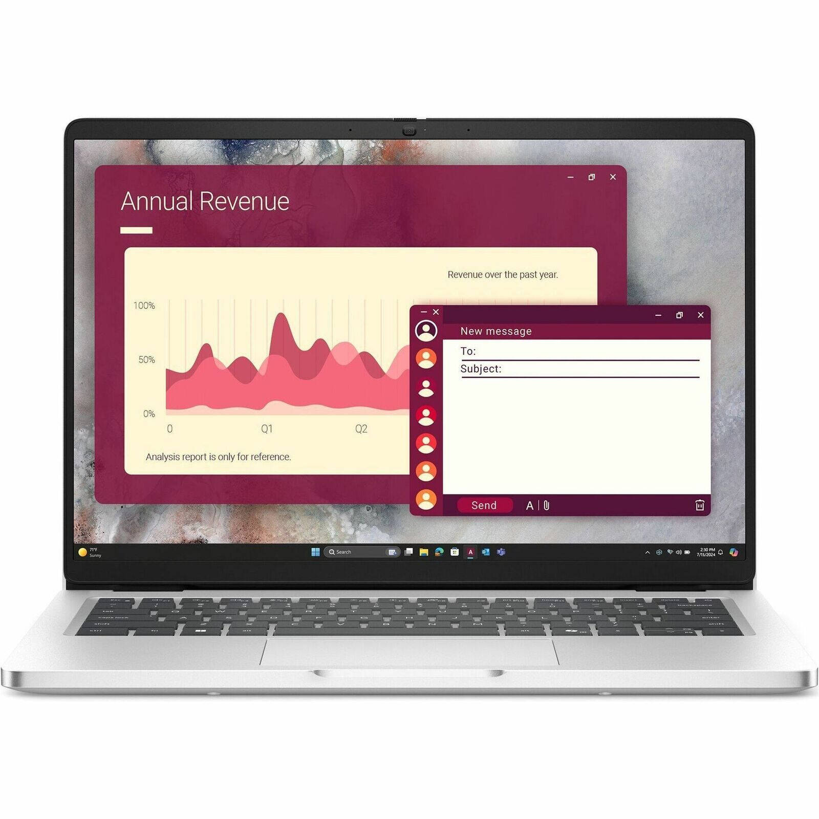 Dell Pro 14 PC14250 – 14" FHD+, Ultra 5-235U, 16GB RAM, 512GB SSD – IR Camera thumbnail 2