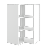 Lugna 1072 x 682 x 390mm White 3 x 2 Cube Corner Unit