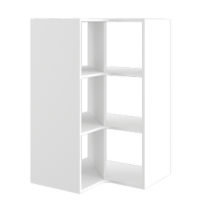 Lugna 1072 x 682 x 390mm White 3 x 2 Cube Corner Unit