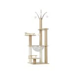 Alopet 132cm Cat Tree Tower Scratching Post Scratcher Wood