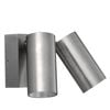 CLA Lighting Sec Surface Mounted LED Tri-CCT Double Adjustable Wall/Pillar Light (Titanium) IP65 without Sensor