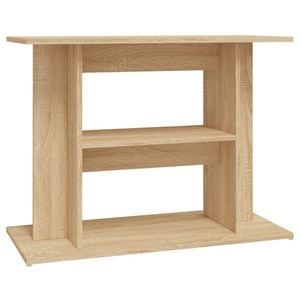 vidaXL Aquarium Stand Fish Tank Cabinet Base Office Sonoma Oak