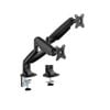 Brateck Dual Screen Gas Spring Monitor Arm For 17"-35" - Matte Black