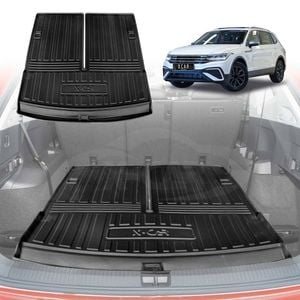 Boot Liner for Volkswagen VW Tiguan Allspace 7-Seater 2018-2024 Cargo Trunk Mat Luggage Tray