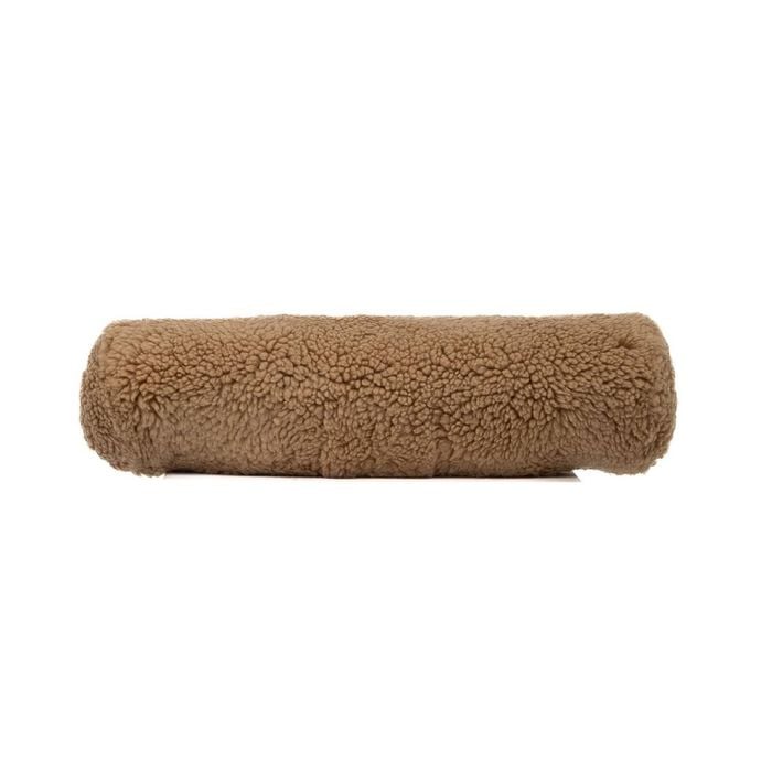 Naturally Sheepskins 15x50cm Caramel Shearling Sheepskin Lumbar Cushion (with Insert)