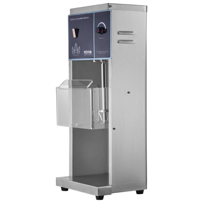 VEVOR Ice Cream Blender Silver 400W Mixer Stir Machine 304 Stainless Steel